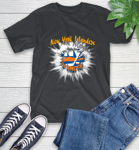 New York Islanders NHL Hockey Adoring Fan Rip Sports T-Shirt