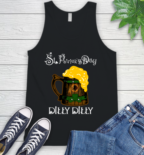 NFL Washington Redskins St Patrick's Day Dilly Dilly Beer Football Sports Tank Top