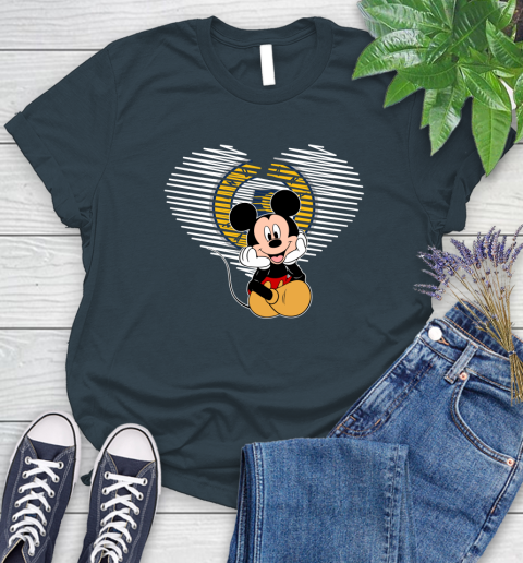 NBA Indiana Pacers The Heart Mickey Mouse Disney Basketball Women's T-Shirt 11