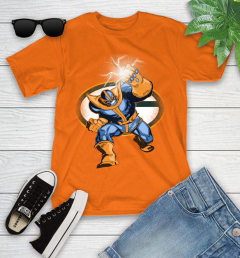 Green Bay Packers NFL Football Thanos Avengers Infinity War Marvel Youth T-Shirt 9