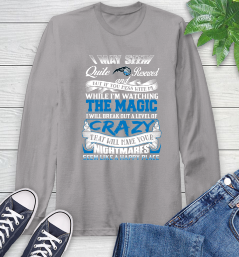 Orlando Magic NBA Basketball Don't Mess With Me While I'm Watching My Team Long Sleeve T-Shirt 6