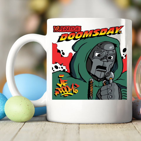 MF Doom Shirt  One Beer Ceramic Mug 11oz 2