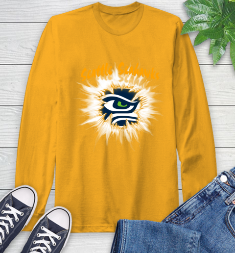 Seattle Seahawks NFL Football Adoring Fan Rip Sports Long Sleeve T-Shirt 2