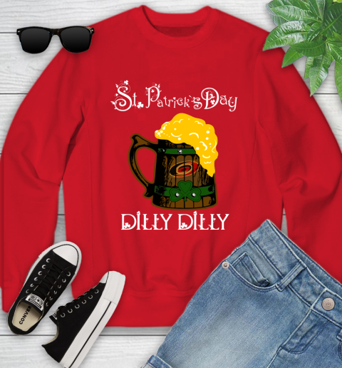 NHL Carolina Hurricanes St Patrick's Day Dilly Dilly Beer Hockey Sports Youth Sweatshirt 8