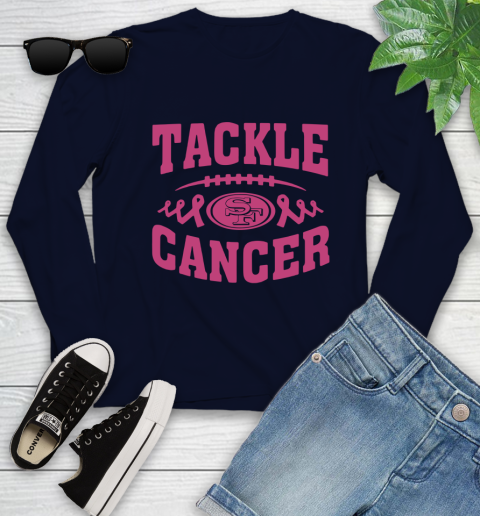 San Francisco 49ers Tackle Breast Cancer Youth Long Sleeve 3