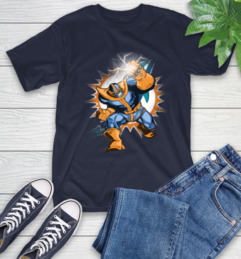 Miami Dolphins NFL Football Thanos Avengers Infinity War Marvel T-Shirt 3