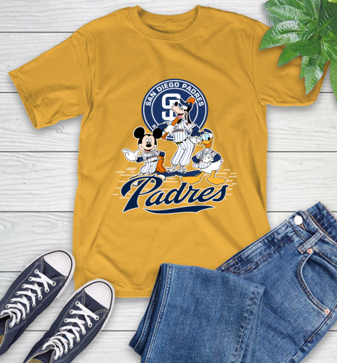 MLB San Diego Padres Mickey Mouse Donald Duck Goofy Baseball T Shirt T-Shirt 2
