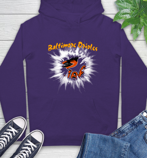 Baltimore Orioles MLB Baseball Adoring Fan Rip Sports Hoodie 5
