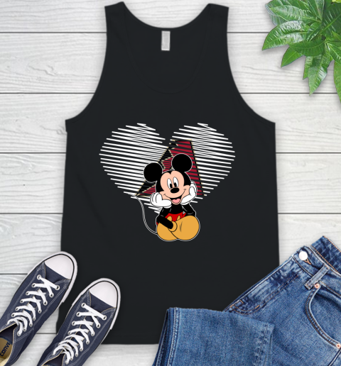 MLB Arizona Diamondbacks The Heart Mickey Mouse Disney Baseball T Shirt_000 Tank Top