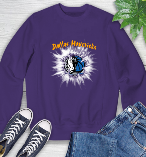 Dallas Mavericks NBA Basketball Rip Sports Sweatshirt 4