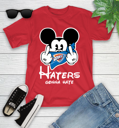 NBA Oklahoma City Thunder Haters Gonna Hate Mickey Mouse Disney Basketball T Shirt Youth T-Shirt 13