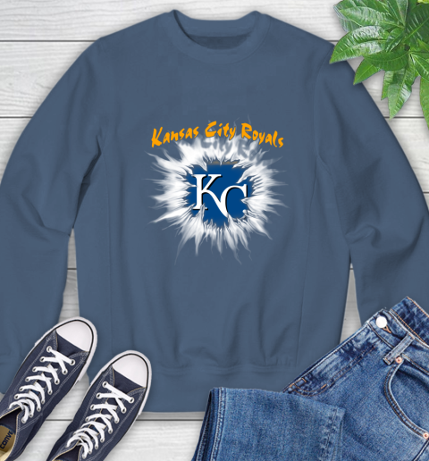 Kansas City Royals MLB Baseball Adoring Fan Rip Sports Sweatshirt 8