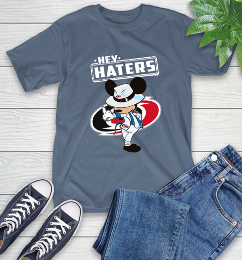 NHL Hey Haters Mickey Hockey Sports Carolina Hurricanes T-Shirt 8
