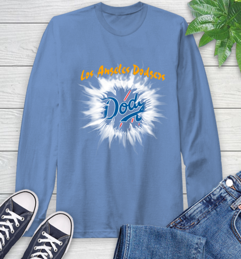 Los Angeles Dodgers MLB Baseball Adoring Fan Rip Sports Long Sleeve T-Shirt 12