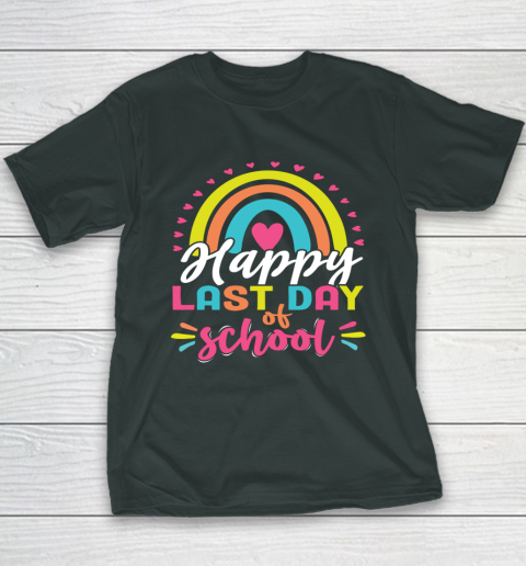 Happy Last Day of School Teacher Student Graduation Youth T-Shirt 3