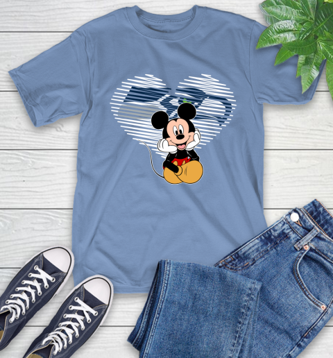 NFL Seattle Seahawks The Heart Mickey Mouse Disney Football T Shirt_000 T-Shirt 12