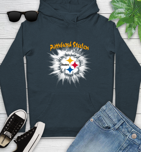 Pittsburgh Steelers NFL Football Adoring Fan Rip Sports Youth Hoodie 10