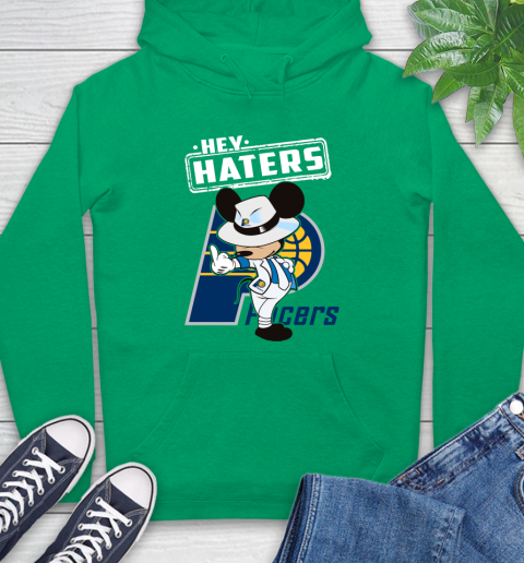 NBA Hey Haters Mickey Basketball Sports Indiana Pacers Hoodie 8