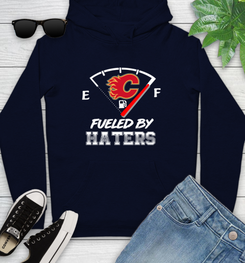 Calgary Flames NHL Hockey Fueled By Haters Sports Youth Hoodie 3