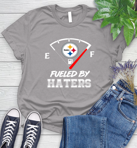 Pittsburgh Steelers NFL Football Fueled By Haters Sports Women's T-Shirt 5