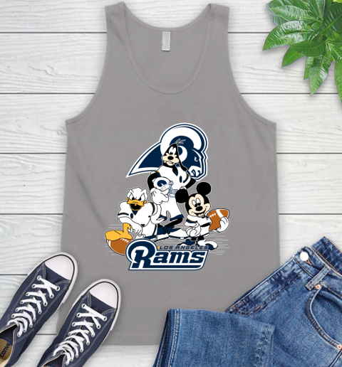 NFL Los Angeles Rams Mickey Mouse Donald Duck Goofy Football Shirt Tank Top 3