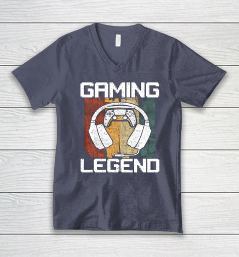 Gaming Legend PC Gamer Video Games Vintage V-Neck T-Shirt 12