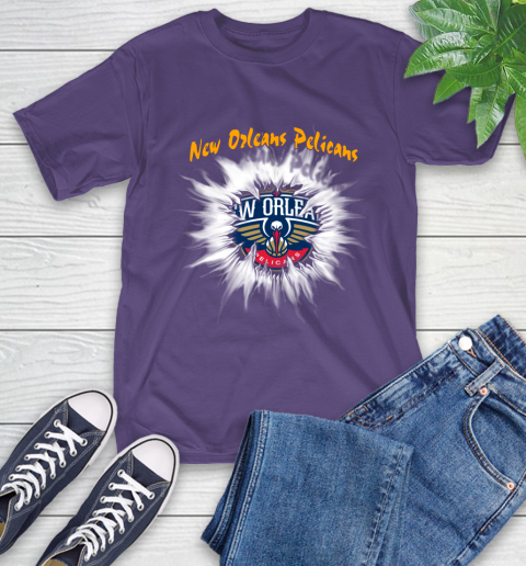 New Orleans Pelicans NBA Basketball Rip Sports T-Shirt 5