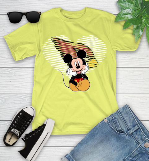 NFL Arizona Cardinals The Heart Mickey Mouse Disney Football T Shirt_000 Youth T-Shirt 10