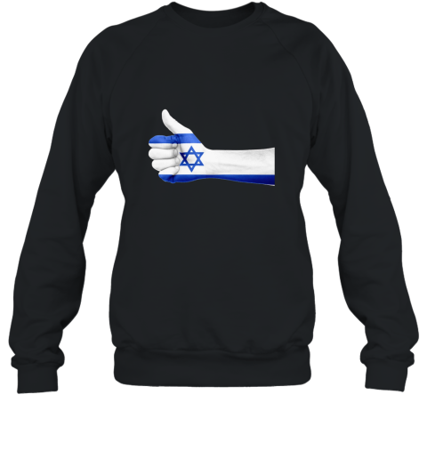 Star of David with Thumbs Up Israel T Shirt Six Pointed Star Sweatshirt