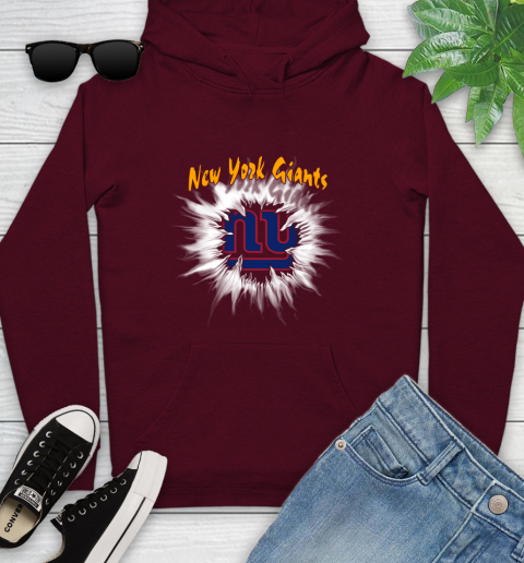 New York Giants NFL Football Adoring Fan Rip Sports Youth Hoodie 7