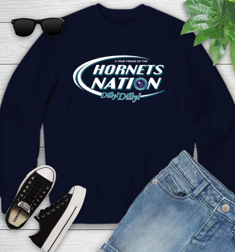 NBA A True Friend Of The Charlotte Hornets Dilly Dilly Basketball Sports Youth Sweatshirt 2