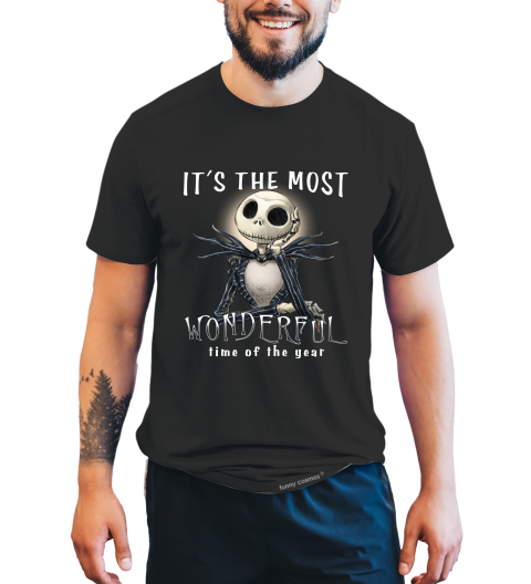 Nightmare Before Christmas T Shirt, It's The Most Wonderful Time Of The Year Tshirt, Jack Skellington T Shirt, Halloween Gifts