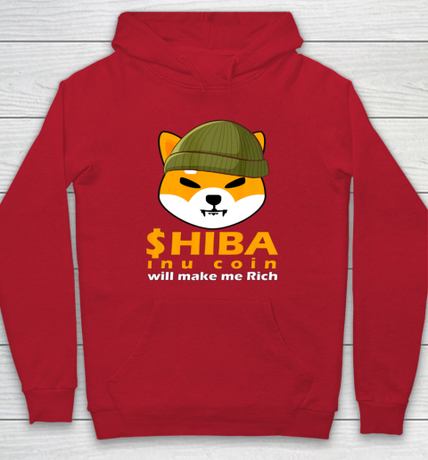 Shiba Will Make Me Rich Vintage Shiba Inu Coin Shiba Army Hoodie 15