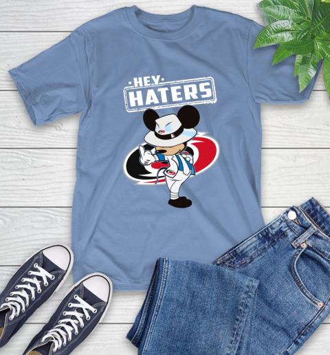 NHL Hey Haters Mickey Hockey Sports Carolina Hurricanes T-Shirt 12