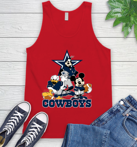 NFL Dallas Cowboys Mickey Mouse Donald Duck Goofy Football Shirt Tank Top 5