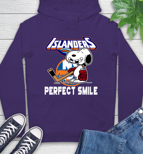 NHL New York Islanders Snoopy Perfect Smile The Peanuts Movie Hockey T Shirt Hoodie 17