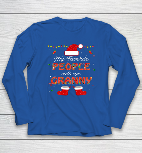 My Favorite People Call Me Granny Thanksgiving Christmas Long Sleeve T-Shirt 6
