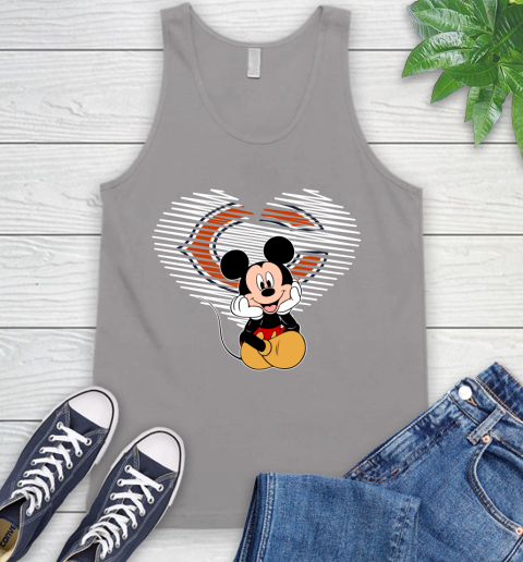 NFL Chicago Bears The Heart Mickey Mouse Disney Football T Shirt_000 Tank Top 3