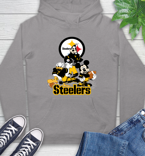 NFL Pittsburgh Steelers Mickey Mouse Donald Duck Goofy Football Shirt Hoodie 6