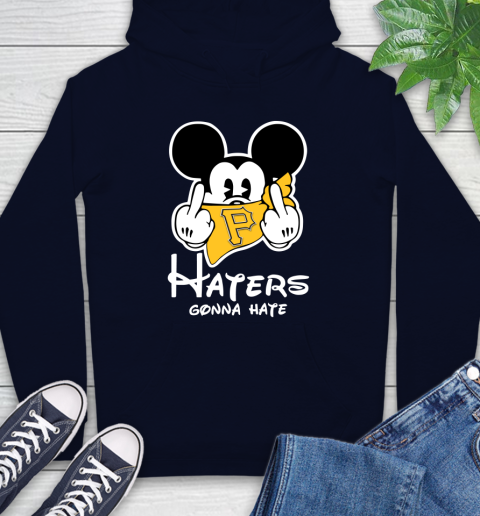 MLB Pittsburgh Pirates Haters Gonna Hate Mickey Mouse Disney Baseball T Shirt_000 Hoodie 3