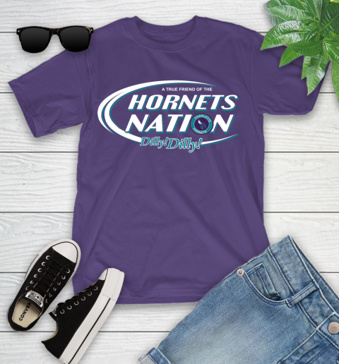 NBA A True Friend Of The Charlotte Hornets Dilly Dilly Basketball Sports Youth T-Shirt 3