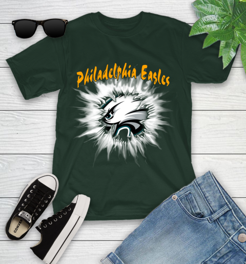 Philadelphia Eagles NFL Football Adoring Fan Rip Sports Youth T-Shirt 5