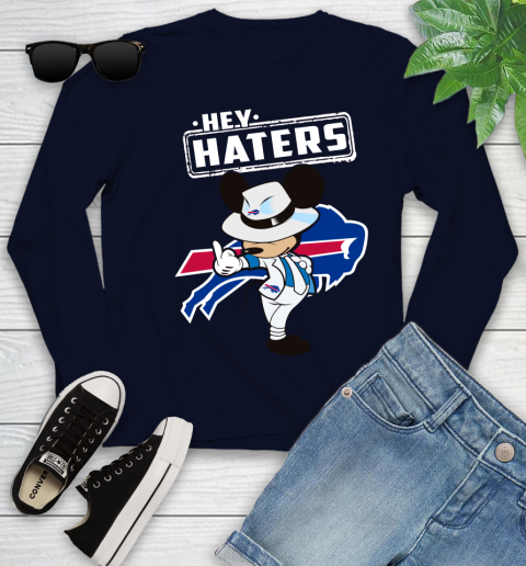 NFL Hey Haters Mickey Football Sports Buffalo Bills Youth Long Sleeve 2