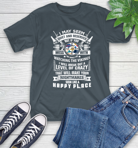 Minnesota Vikings NFL Football Don't Mess With Me While I'm Watching My Team Sports T-Shirt 10