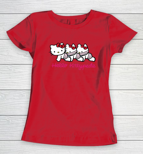 Hello Kittypede The Human Centipede Women's T-Shirt 6