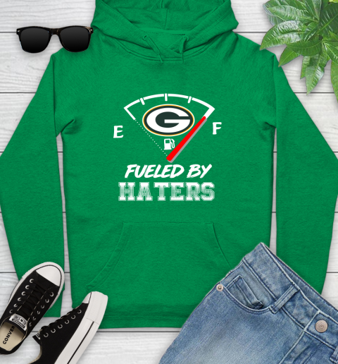 Green Bay Packers NFL Football Fueled By Haters Sports Youth Hoodie 9