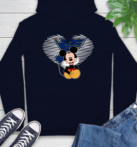 NHL St.Louis Blues The Heart Mickey Mouse Disney Hockey Hoodie 3