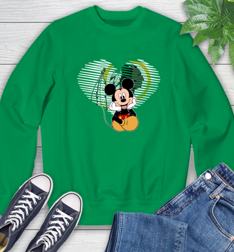 NFL Washington Redskins The Heart Mickey Mouse Disney Football T Shirt_000 Sweatshirt 7