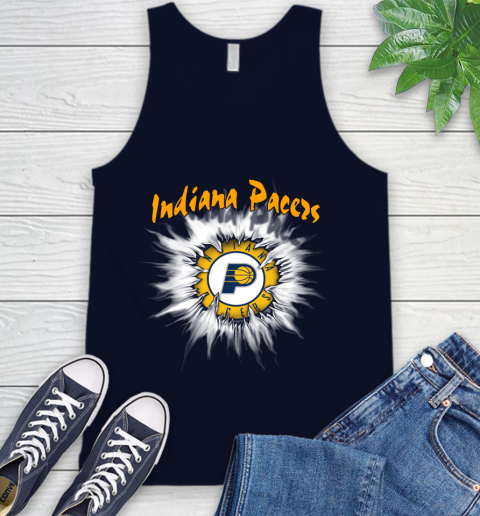 Indiana Pacers NBA Basketball Rip Sports Tank Top 2