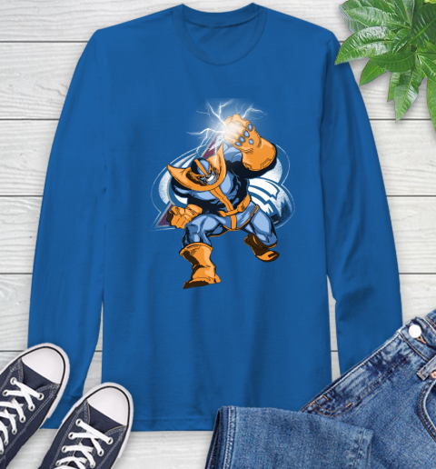 Colorado Avalanche NHL Hockey Thanos Avengers Infinity War Marvel Long Sleeve T-Shirt 10